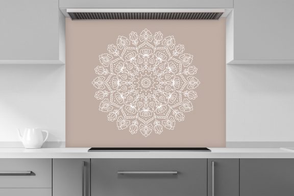 Mandalas blanc et taupe version 04