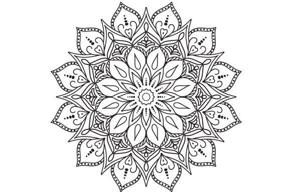 Mandalas Noir et Blanc version 02